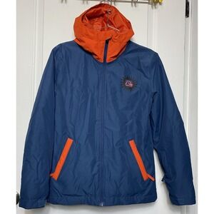 Quicksilver In The Snow Hood Ski/Snowboard Winter Youth Jacket Size L(14) Blue